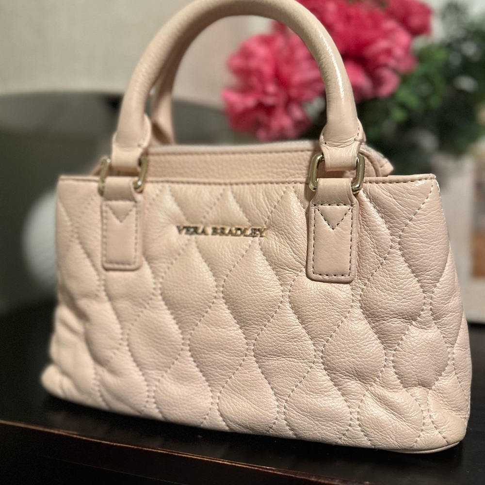 Vera Bradley Light Pink Quilted Mini Emma Handbag